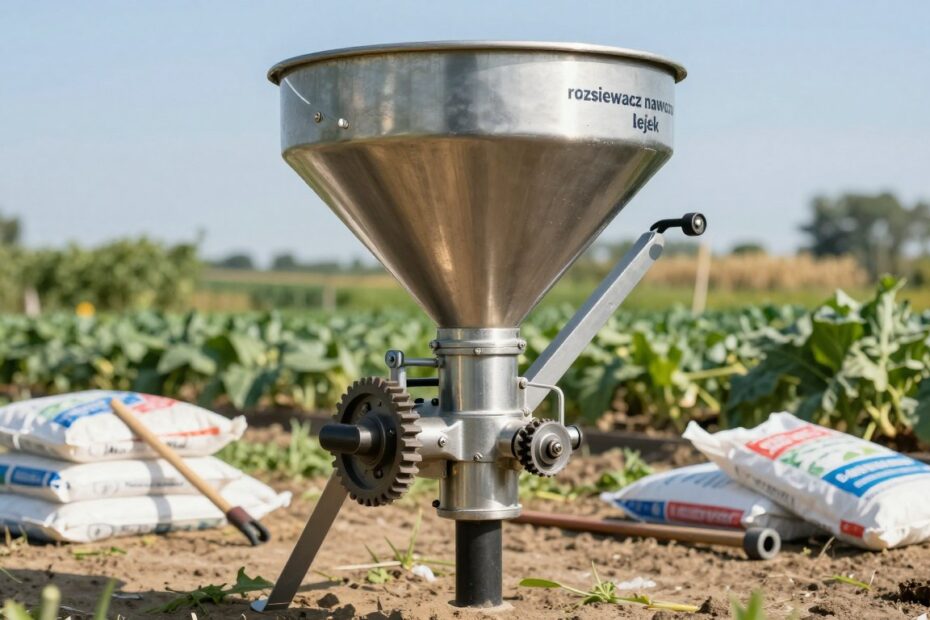 Jak rozebrać rozsiewacz do nawozu lejek