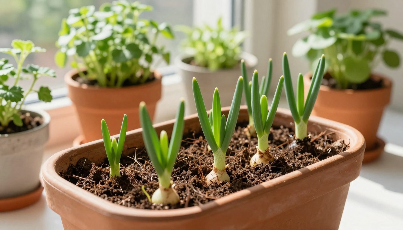 Jak sadzić cebulę dymkę w doniczce