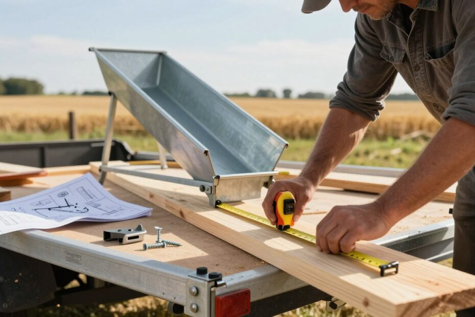 Jak zrobić zsyp do zboża w przyczepie