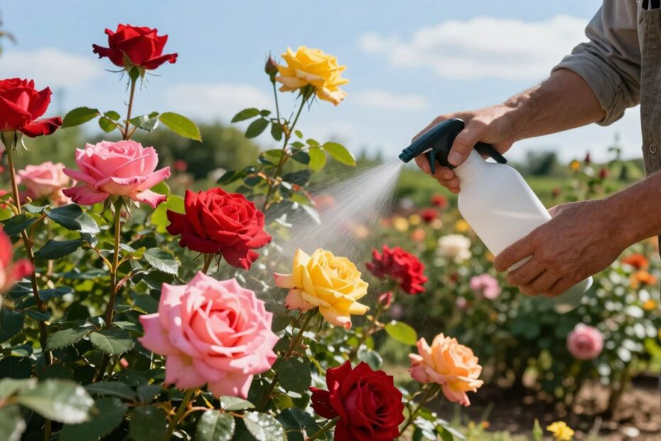 Czym pryskać róże