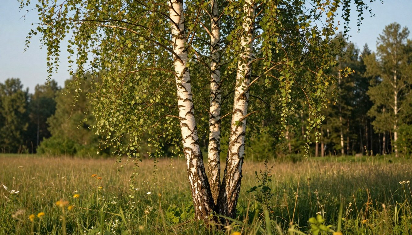 Ile rośnie brzoza na rok