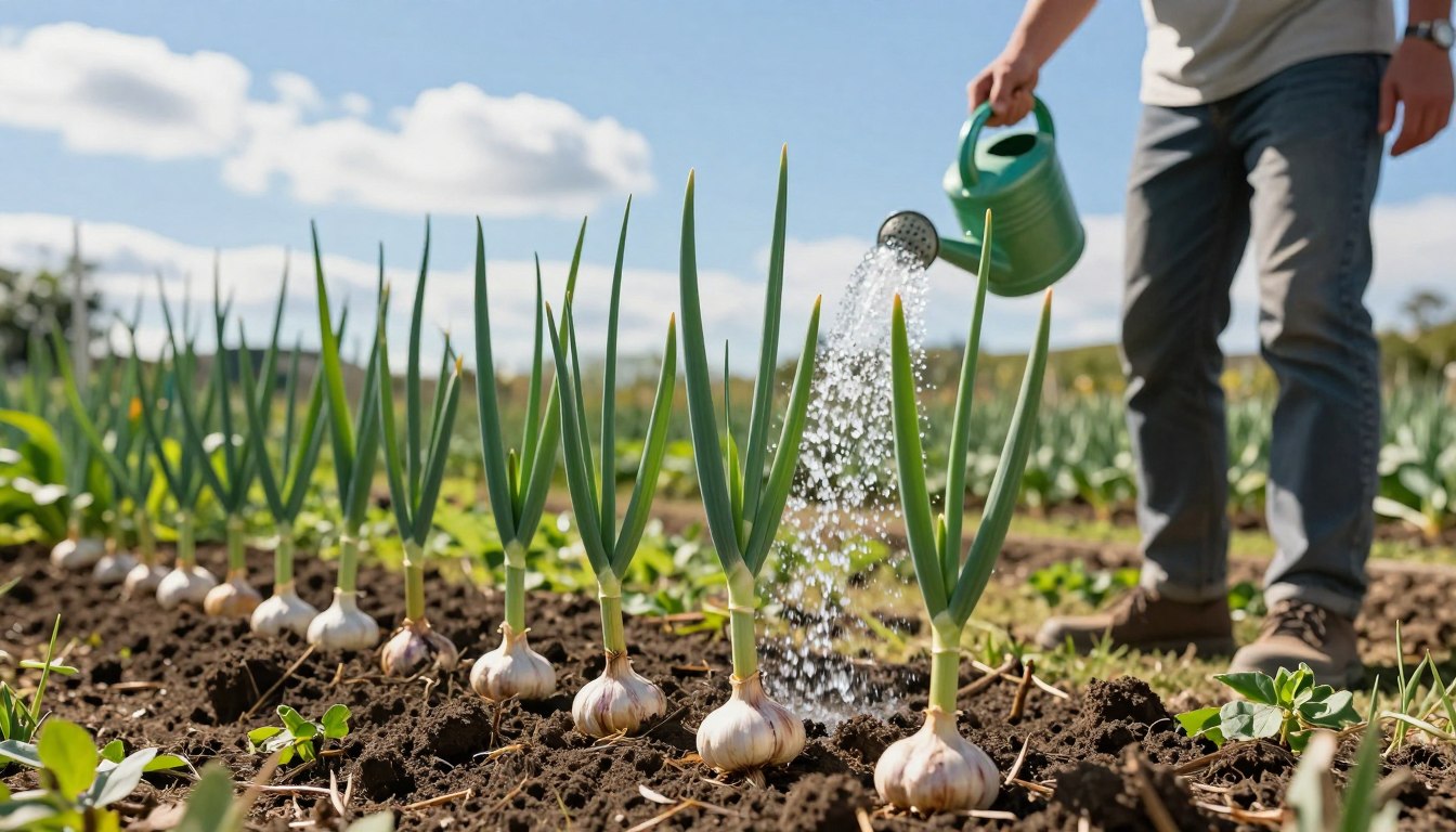 Jak często podlewać czosnek