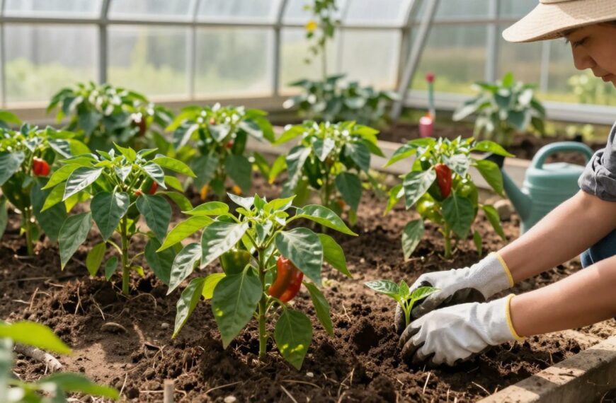 Jak sadzić paprykę w szklarni