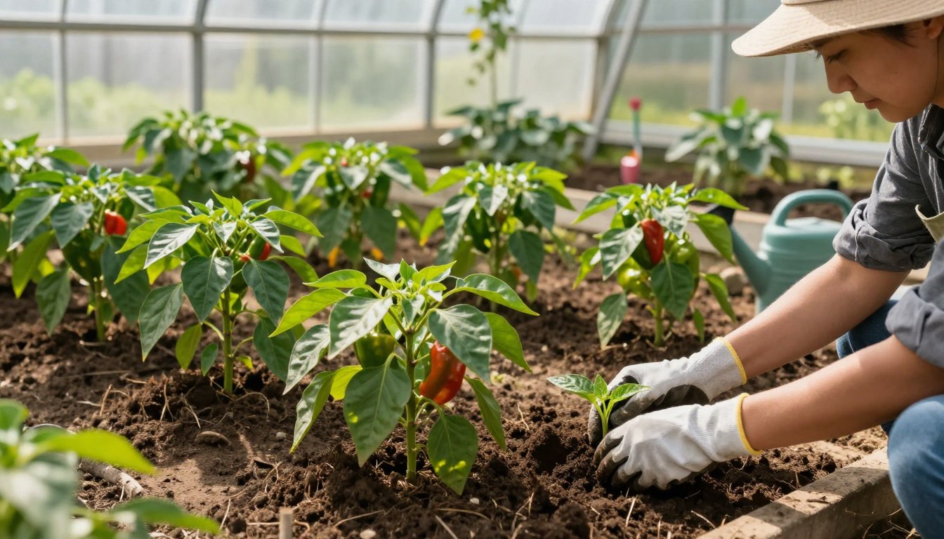 Jak sadzić paprykę w szklarni