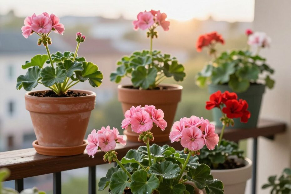 Pelargonie – kiedy na balkon