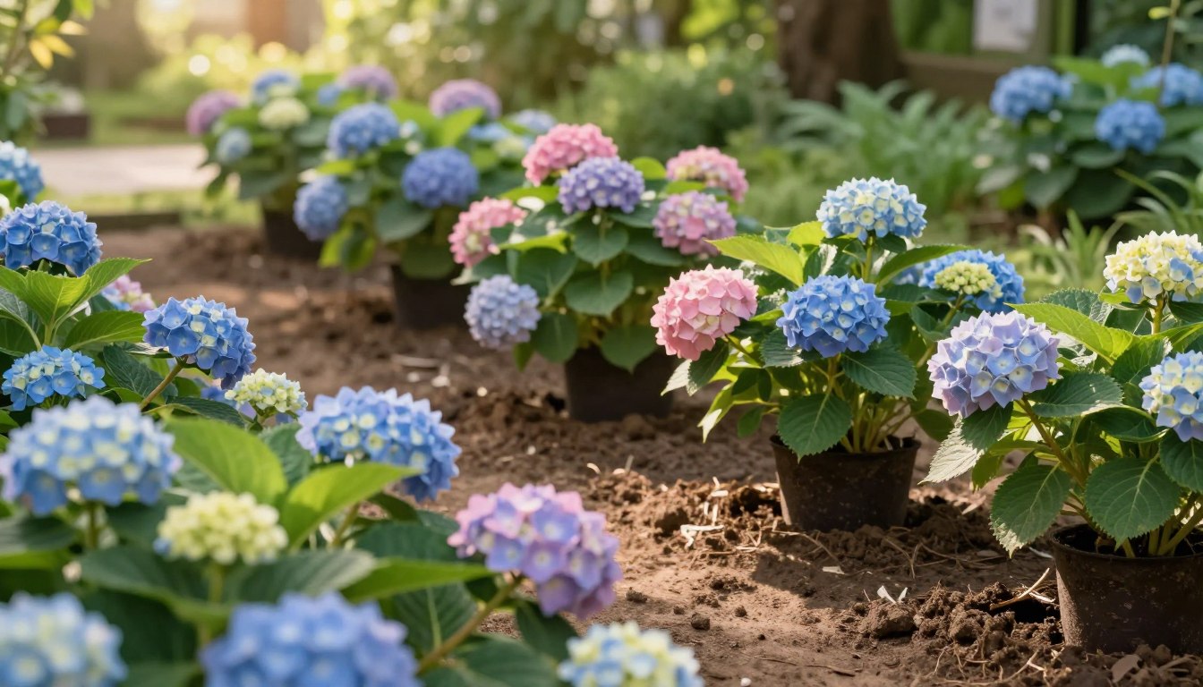Jak gęsto sadzić hortensje