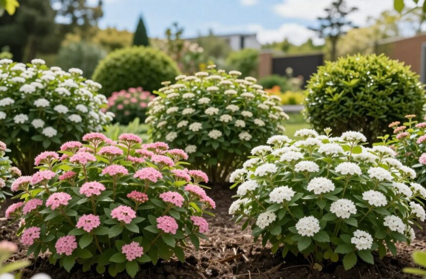 Tawuła japońska jak gęsto sadzić, aby stworzyć zwartą rabatę